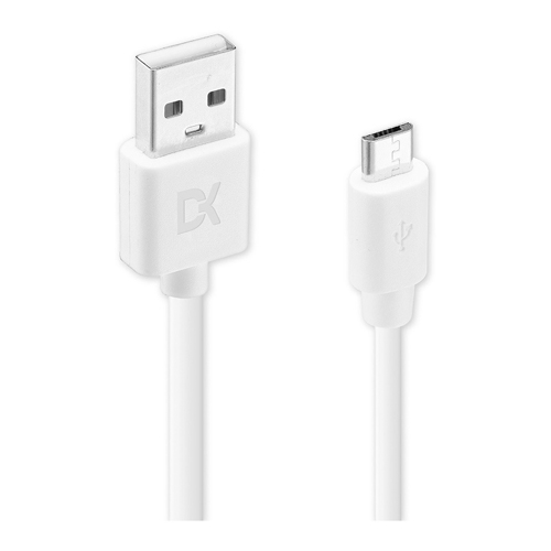 Cargador De Pared Dekkin Doble 20W Usb C + Usb A + Cable C-C Blanco